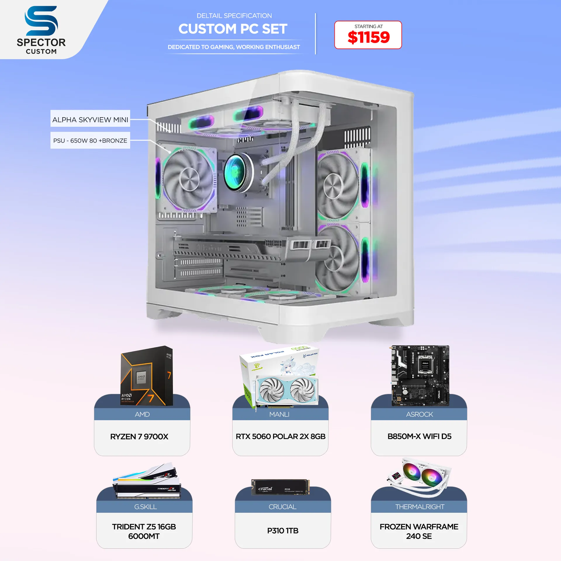 AMD Ryzen 7 9700X RTX5060