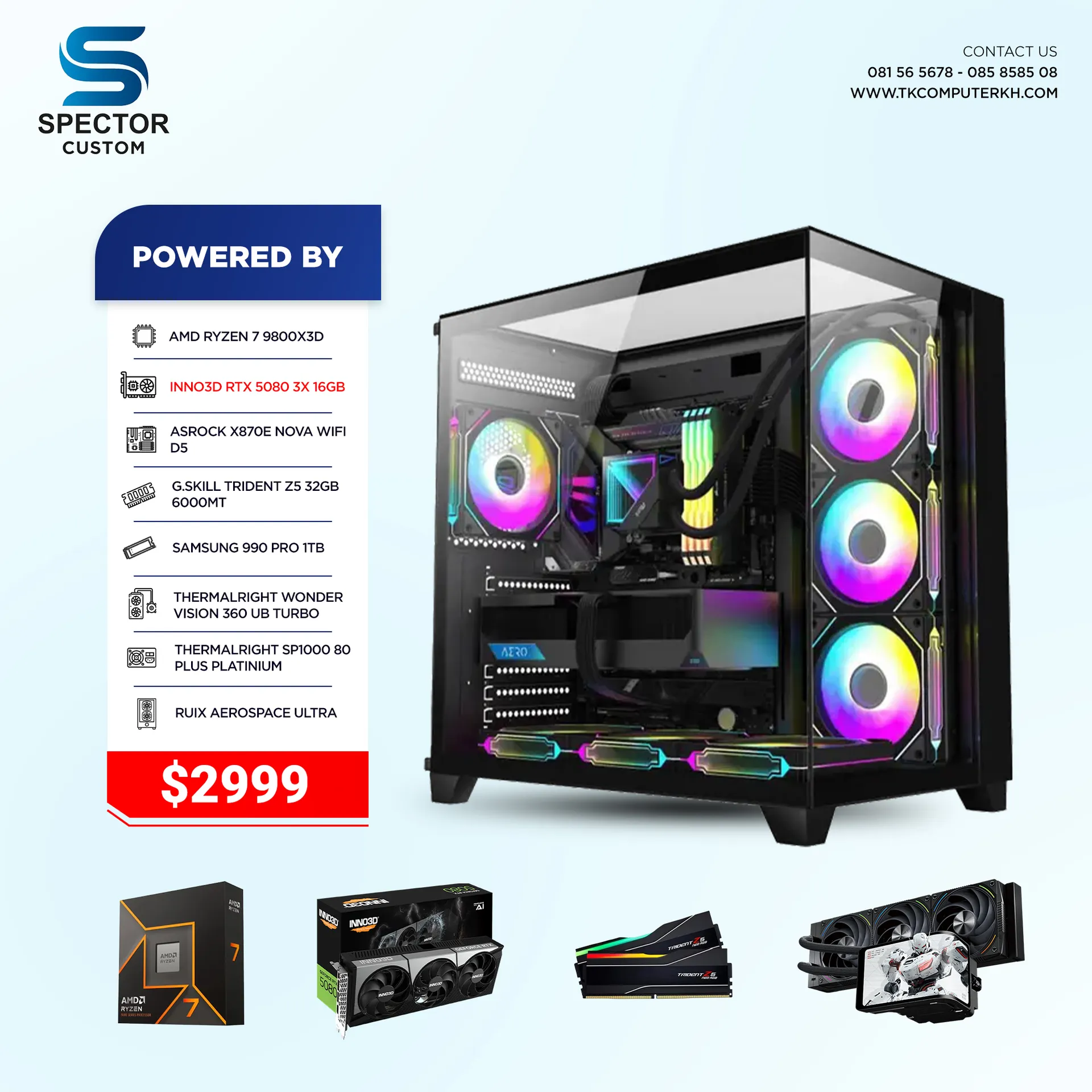 AMD Ryzen 7 9800X3D RTX5080